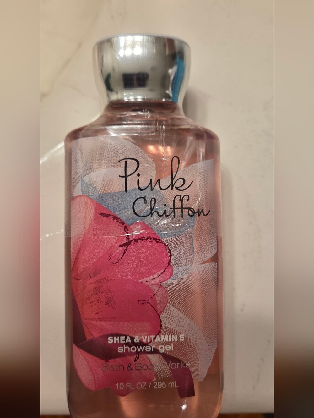 NWT Bath and Body Works Pink Chiffon Shower Gel